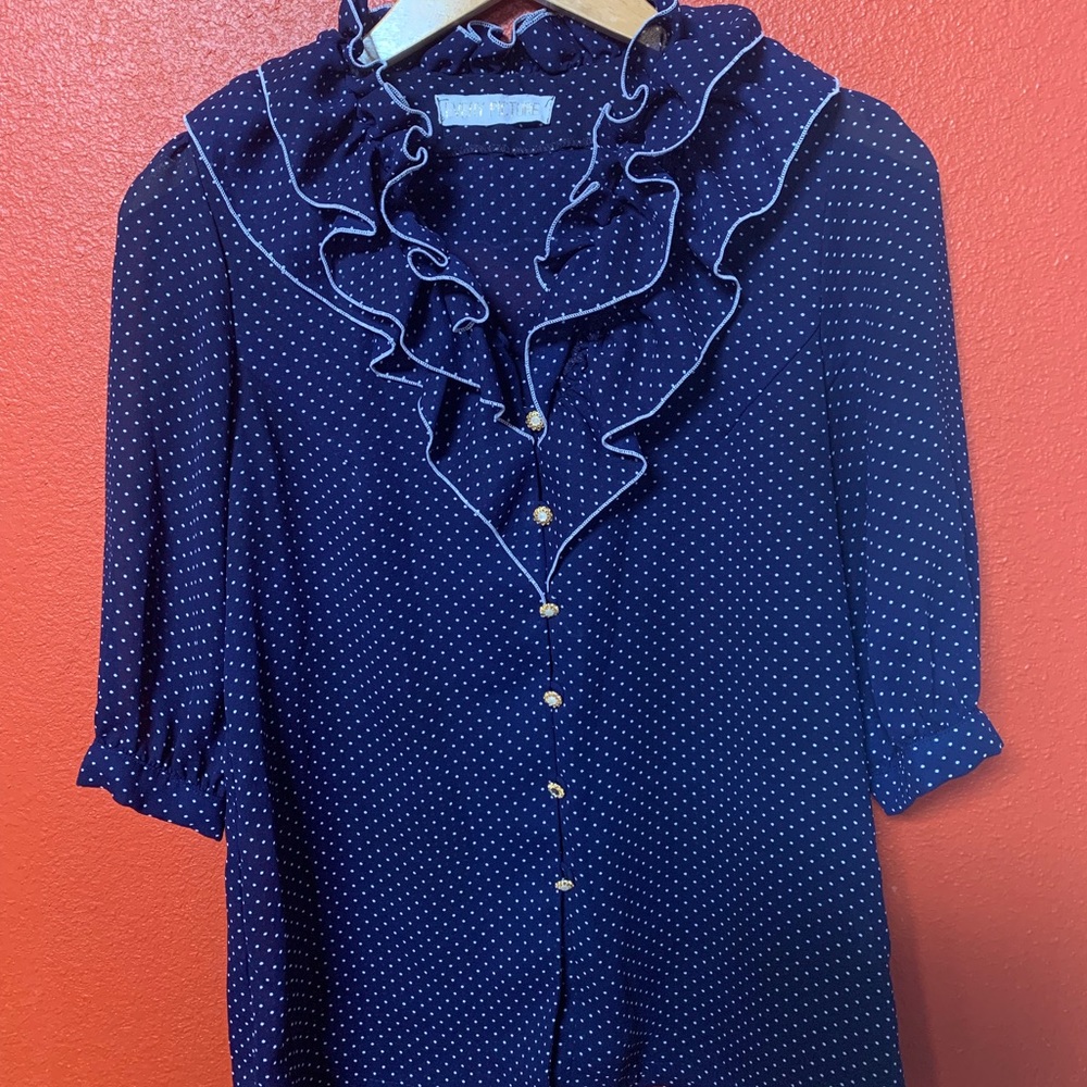 Vintage Ruffle Blouse
